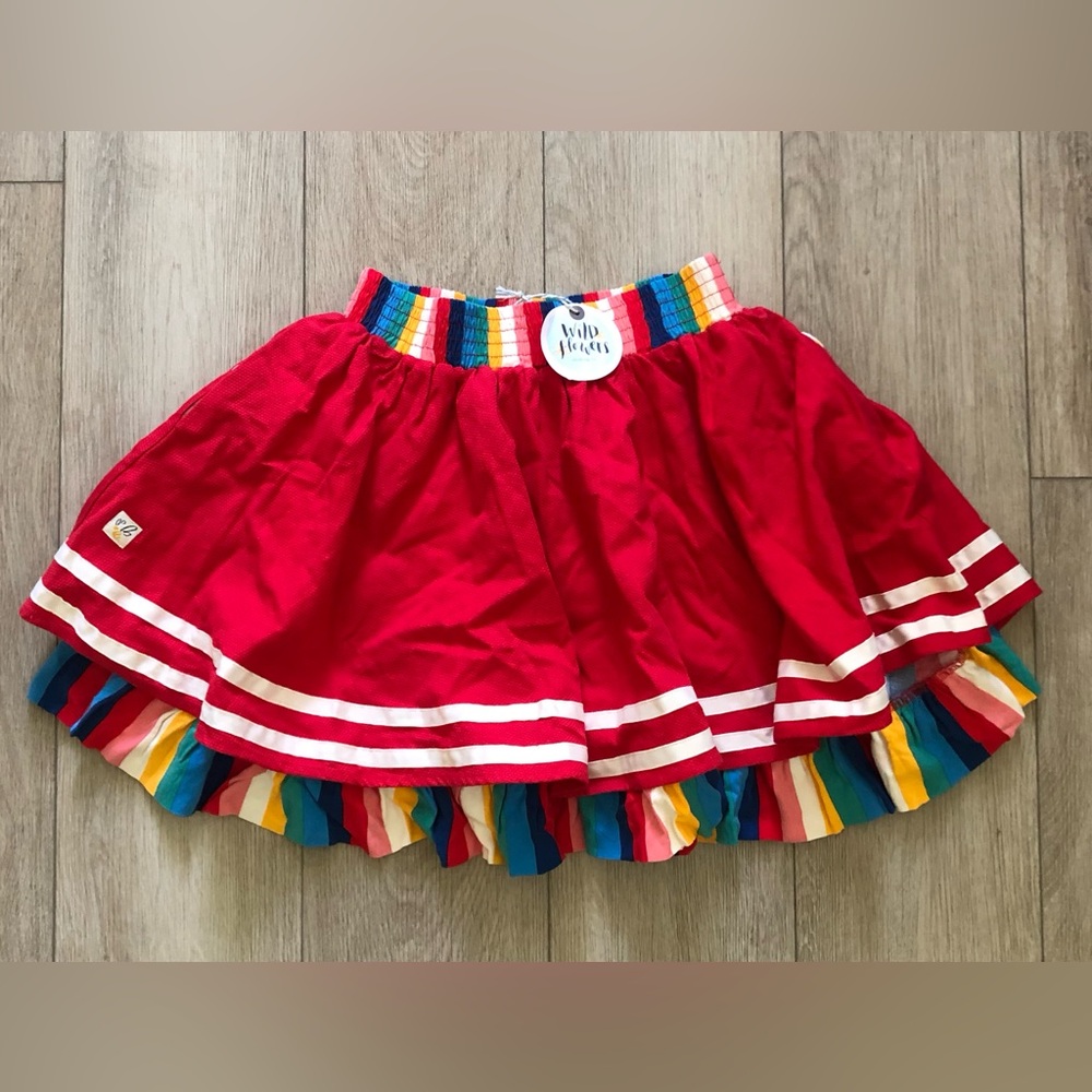 NWT Wildflowers Ra Ra Skirt and matching Bow